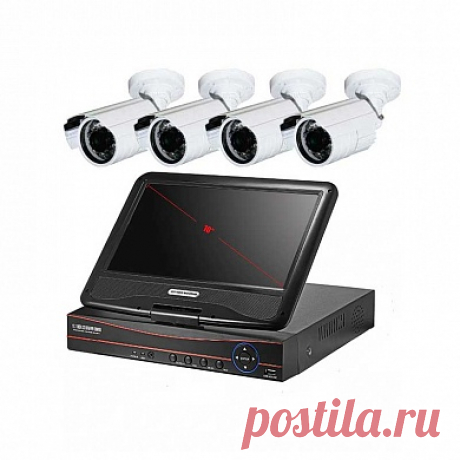 Готовый комплект 2Mp AHD видеонаблюдения для дачи, дома, офиса на 4 уличные камеры PST VK-A9104HWA20: цена, описание, отзывы
