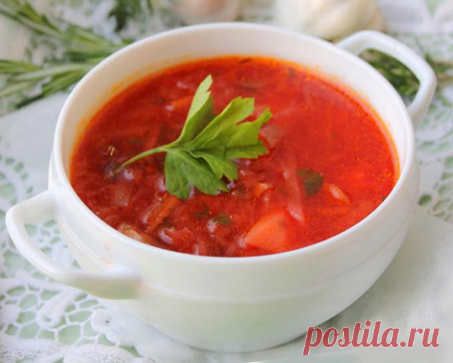Рецепт постного борща быстрого приготовления :: Кулинарные рецепты