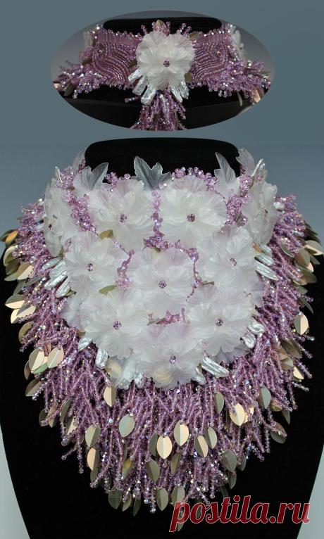 (4) Jewelry Design - Collar-Style Necklace with Acrylic Beads, Swarovski® Crystals and Metal Drops - Fire Mountain Gems and Beads | Дизайн Ювелирных Из…