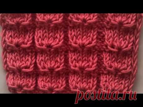 Объемный узор для свитера #вязание #узорспицами #knitting #knittingpattern