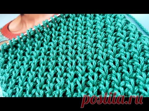 Очень эффектная лицевая гладь с диагональным эффектом 🙋‍♀️ knitting pattern.