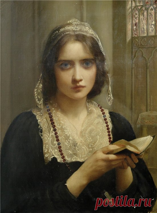 Charles Edward Hallé (1846-1914) At Vespers