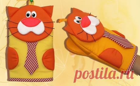 Создаём выкройку и шьём оригинальные и функциональные прихватки для кухни своими руками