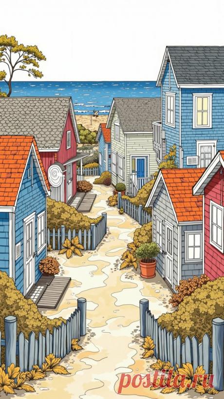Пляжные дома в деталях и красоте природы. Генерация из нейронной сети Flux - Flux.1 примеры промтов - Форум ИИ о нейросетях - Yes Ai