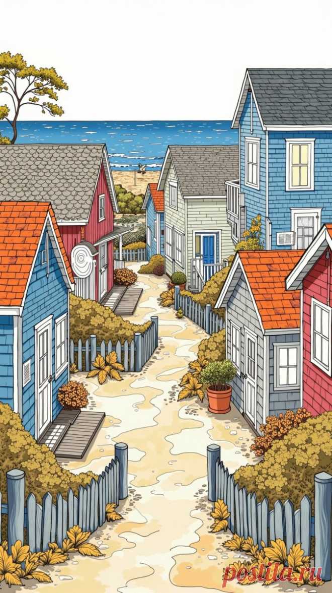 Пляжные дома в деталях и красоте природы. Генерация из нейронной сети Flux - Flux.1 примеры промтов - Форум ИИ о нейросетях - Yes Ai