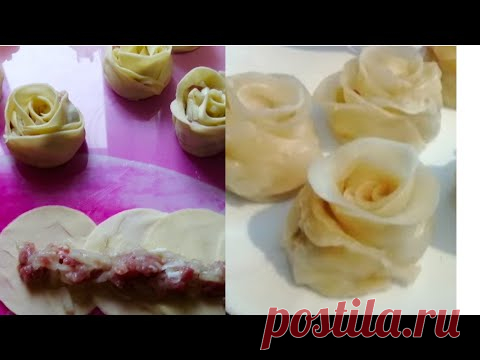 Манты Роза На сковороде. С Подливкой. Просто и Вкусно.