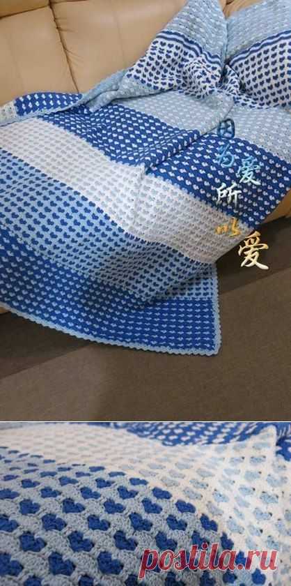 Интересный плед крючком! / Вязание крючком / Вязаные крючком аксессуары