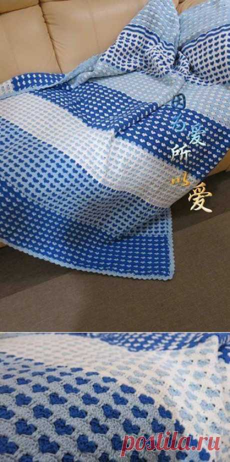 Интересный плед крючком! / Вязание крючком / Вязаные крючком аксессуары