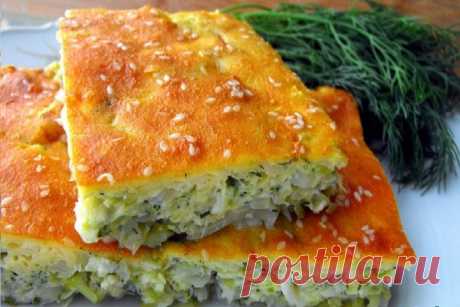Быстрый наливной пирог с капустой - Dynastyofchefs.ru