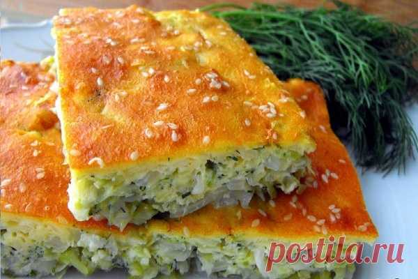 Быстрый наливной пирог с капустой - Dynastyofchefs.ru