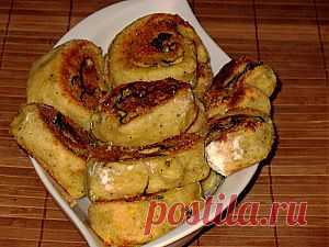 Картофельный рулетик с начинкой из грибов и овощей » Постные рецепты, постные блюда, постная кухня