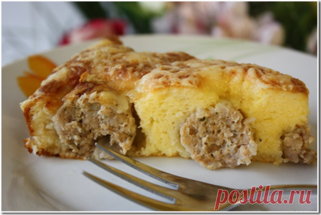 Пирог с фрикадельками