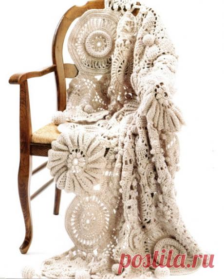 МИР РУКОДЕЛИЯ: Шаль по мотивам Medallion Medley от Ники Эпштейн | Каталог