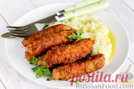 Рецепт: Мититеи (молдавские колбаски из мясного фарша) на RussianFood.com