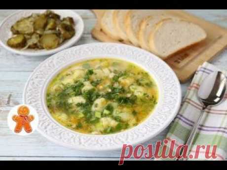 Быстрый Куриный Суп с Манными Клецками
