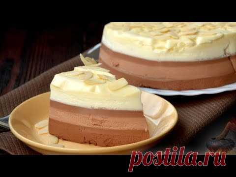 Рецепт: Муссовый торт "Три шоколада" на RussianFood.com