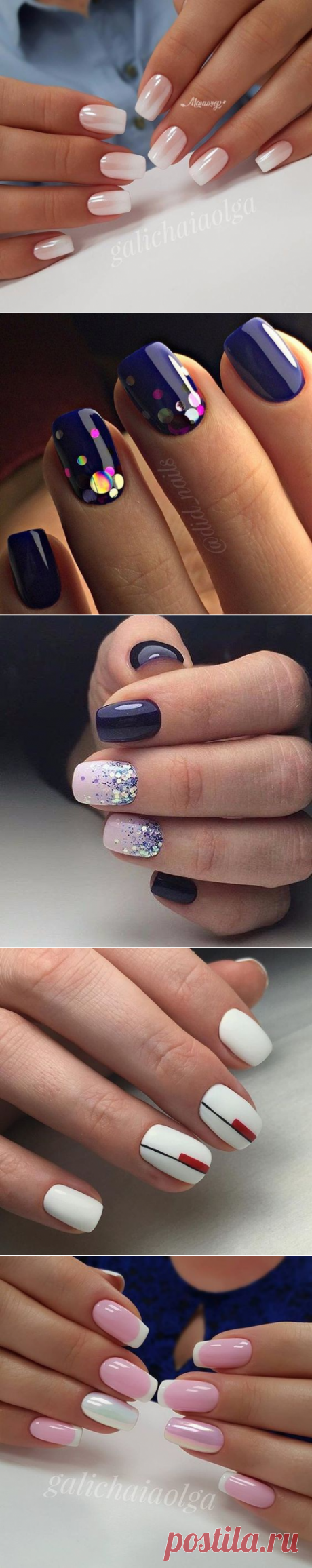 Нарядный минималистичный маникюр (подборка) / Макияж/Маникюр / ВТОРАЯ УЛИЦА