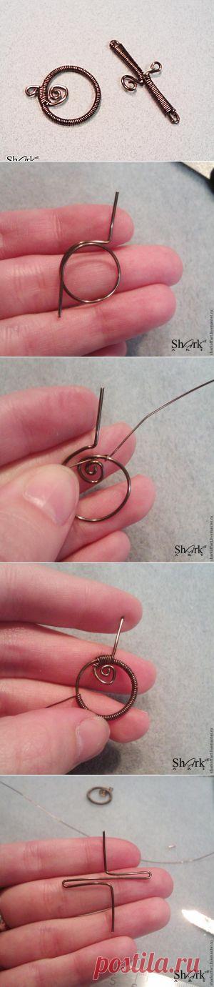 Делаем замочек-тогл из проволоки "Нечем застегнуть!" - Ярмарка Мастеров - ручная работа, handmade