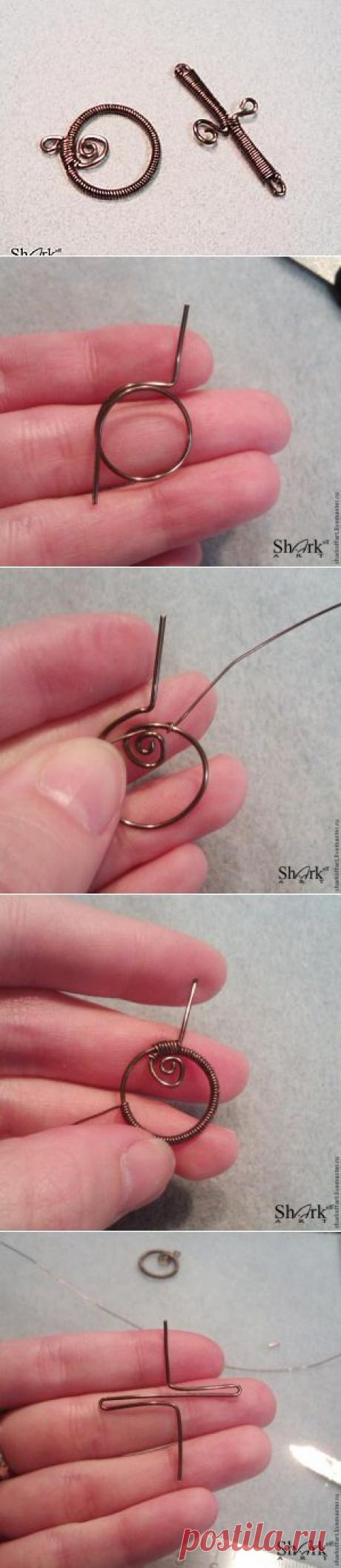 Делаем замочек-тогл из проволоки &quot;Нечем застегнуть!&quot; - Ярмарка Мастеров - ручная работа, handmade