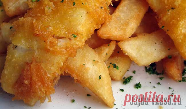 Рыбка и картофель по-американски