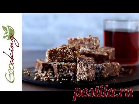 Хрустящие шоколадные батончики с пророщенной зеленой гречкой / vegan | gluten free