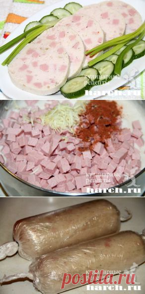 Домашняя куриная колбаса