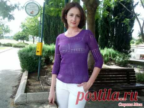 Кофточка Сокровища синего моря с Осинки - Вяжем вместе он-лайн - Страна Мам