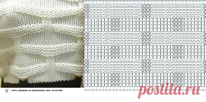 Узор спицами