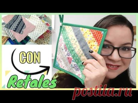AGARRADORES DE OLLAS CON RETALES DE TELA PASO A PASO | Yuyis Creations - YouTube