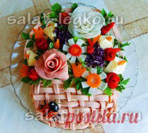 Украшение салатов своими руками