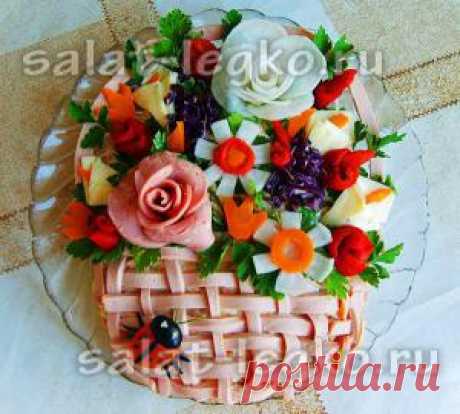 Украшение салатов своими руками