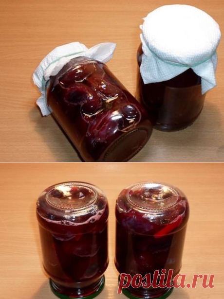 Пикантные сливы с чесноком на зиму - рецепт с фото / Простые рецепты