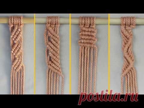 Макраме своими руками | 4 Учебник по выкройке узлов макраме