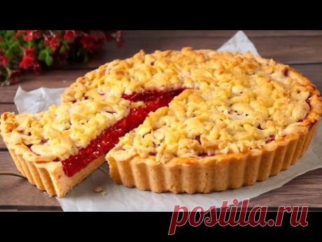 КЛУБНИЧНЫЙ пирог, который тает во рту! Скорее сохраняйте рецепт! Просто и очень вкусно!