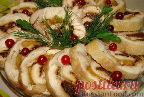 Рецепт: Куриный рулет на RussianFood.com