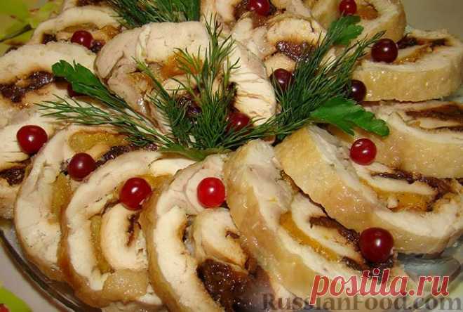Рецепт: Куриный рулет на RussianFood.com