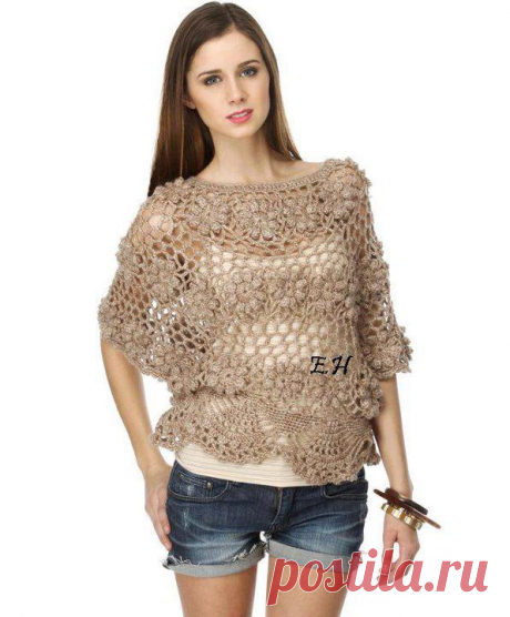 PANTIP.COM : J11626190 อยากได้ลายเสื้อต่อดอกโครเชต์คะ [งานฝีมือ]
