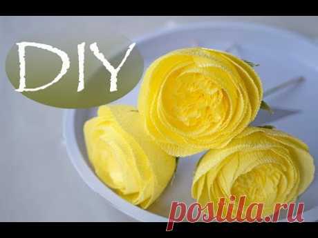 Пионовидная роза из бумаги DIY Tsvoric