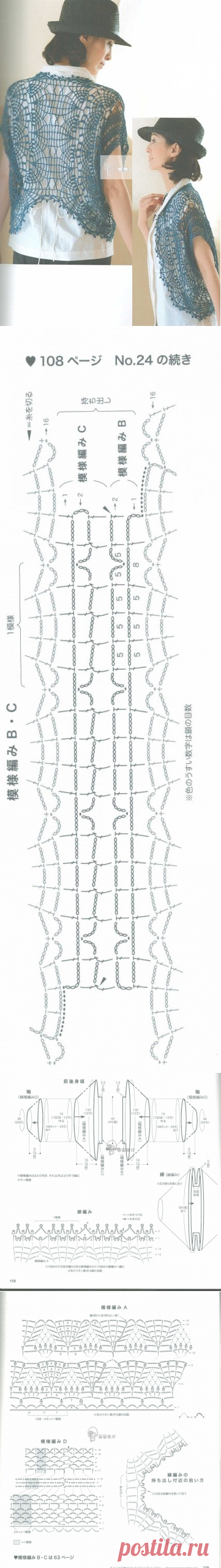 0988 - болеро та шраги - В'язання для жінок - Каталог статей - Md.Crochet