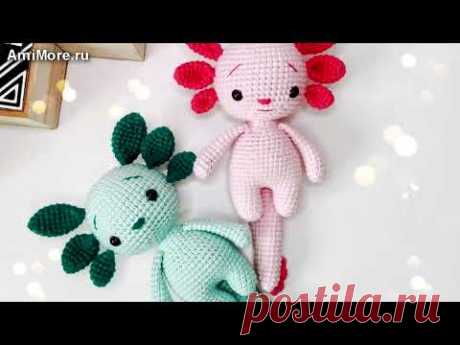 Амигуруми: схема Аксолотль. Игрушки вязаные крючком - Free crochet patterns.