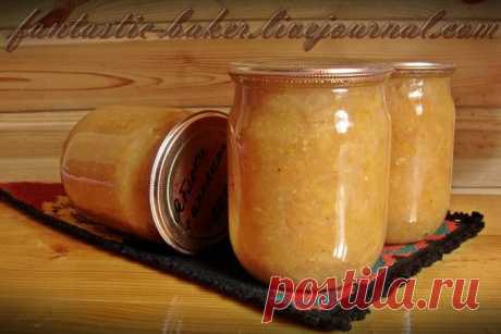 Яблочный джем с апельсином (в мультиварке)