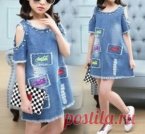 Выкройка летнего джинсового платья (Шитье и крой)