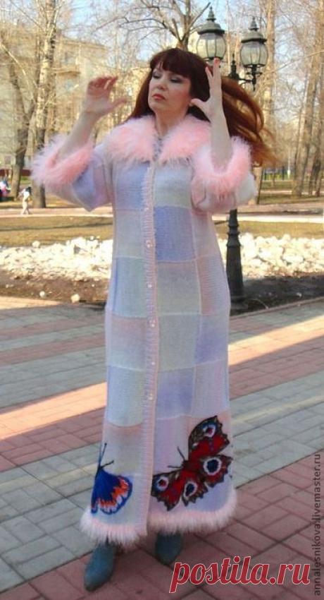 Вязаные пальто Анны Лесниковой