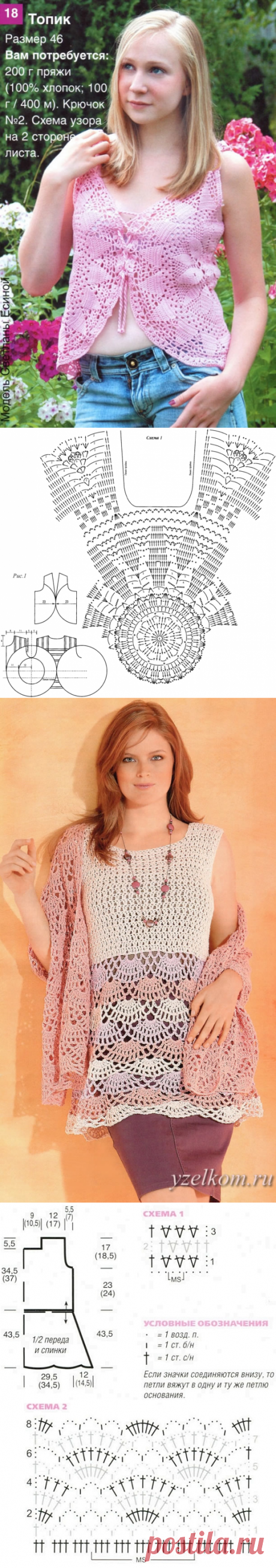 Топ крючком. Вязание салфеток Топ ажурный и палантин Жакет крючком. Вязание рюшей Топ с открытой спиной Кардиган белый Кофточка и пелерина Кофта спицами. Шалевый воротник Кардиган со вставками из мотивов Жакет на запах. Размер единый Жакет с косами на молнии