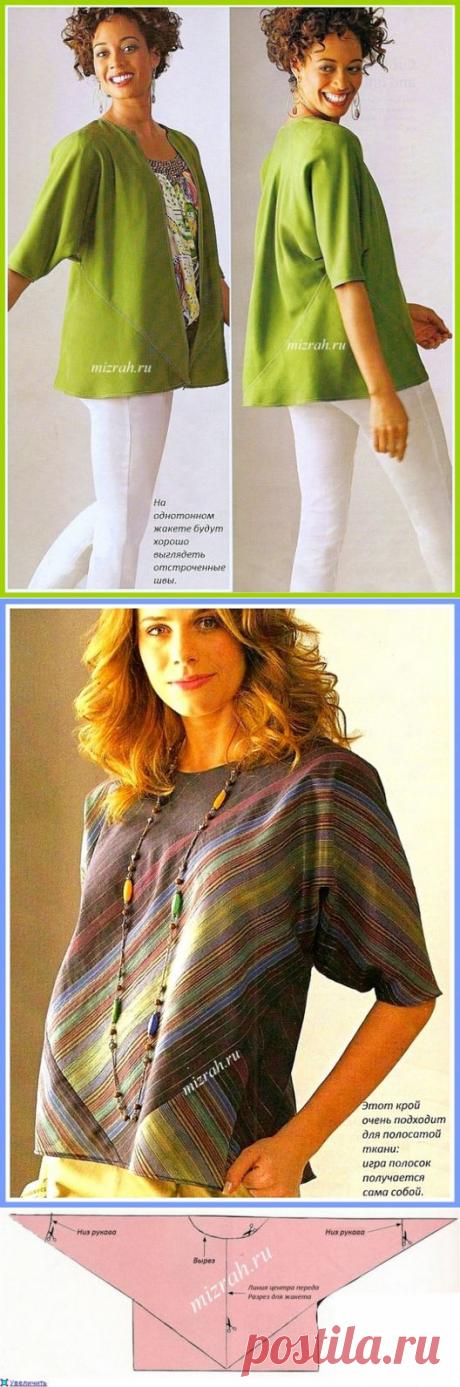 Блуза или жакет из квадратов