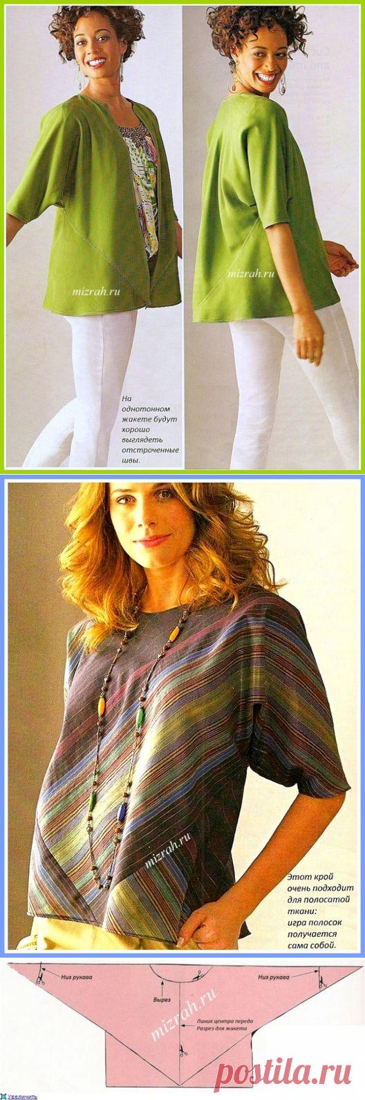 Блуза или жакет из квадратов