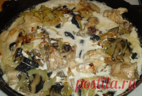 Мужчины без ума от этого блюда: свинина с подосиновиками в пиве со сметаной. Готовится очень быстро. - Коллекция замечательных рецептов