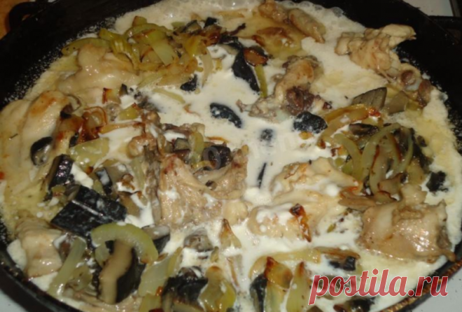 Мужчины без ума от этого блюда: свинина с подосиновиками в пиве со сметаной. Готовится очень быстро. - Коллекция замечательных рецептов