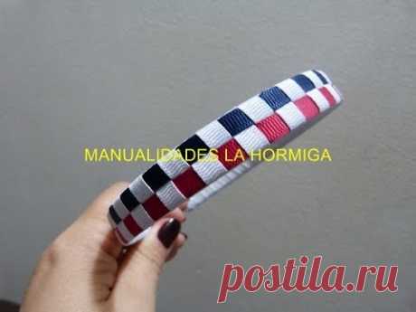 como tejer diademas en cintas  faciles  trenzado para decorar diademas  video No.199