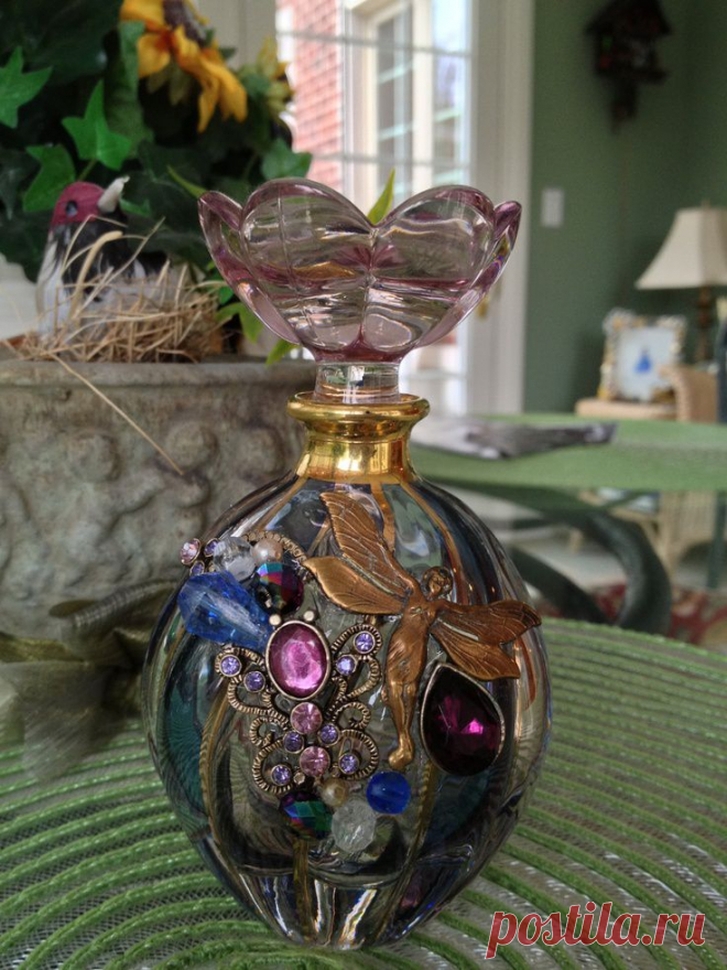 Vintage Embellished Perfume Bottle